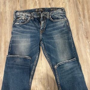 Men’s silver jeans